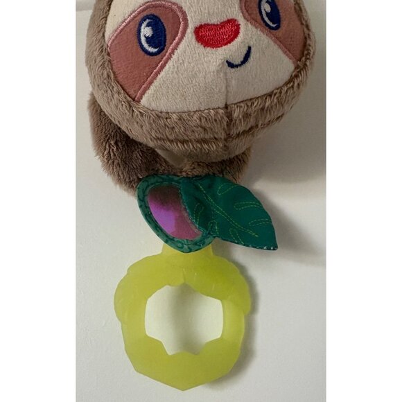 Infantino Sloth Musical Pull Down Sticky Hands Hangable Plush Stuffed Animal Bab - Picture 3 of 9